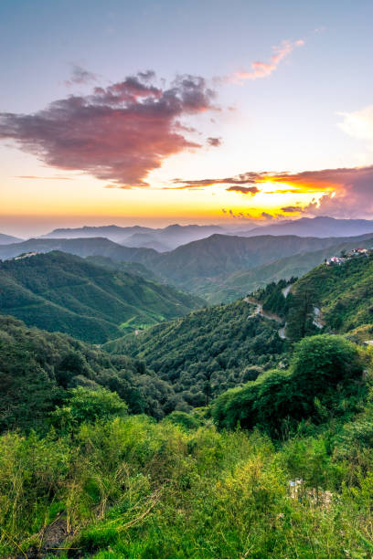 Sunset in Himalayas, Uttarakhand