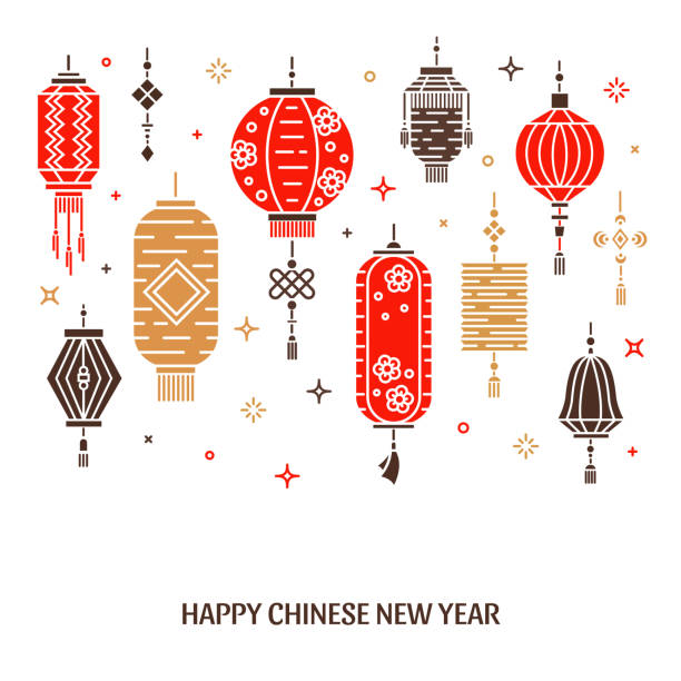 illustrations, cliparts, dessins animés et icônes de nouvel an chinois - 3518