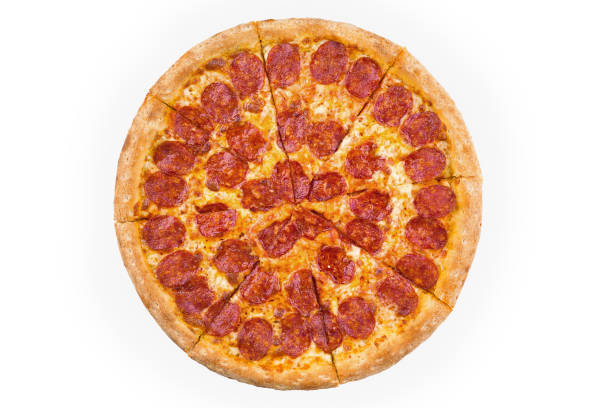 istock fresh italian classic original pepperoni pizza isolated on white background 1062987594