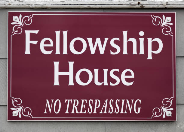 istock Ironic Fellowship House Sign 1062991974