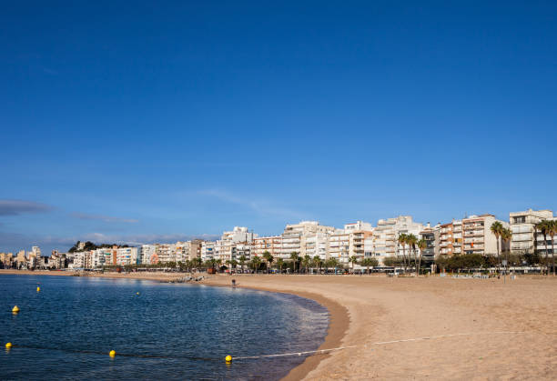 istock Blanes Beach And Town Skyline 1062992314