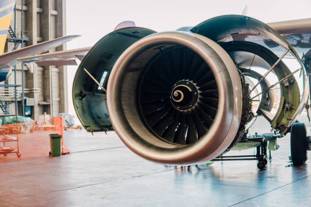istock Aircraft at airplane hangar 1062997840