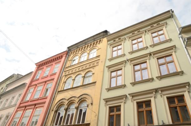 istock Color buildings at Krakow 1063009020