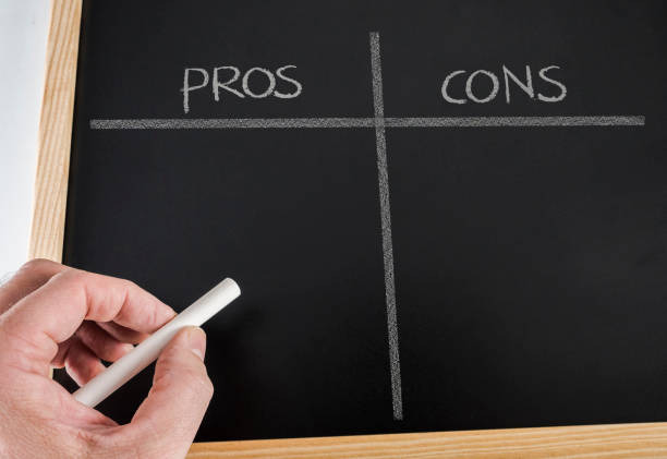 istock Written on a whiteboard pro and cons, conceptual image 1063009570