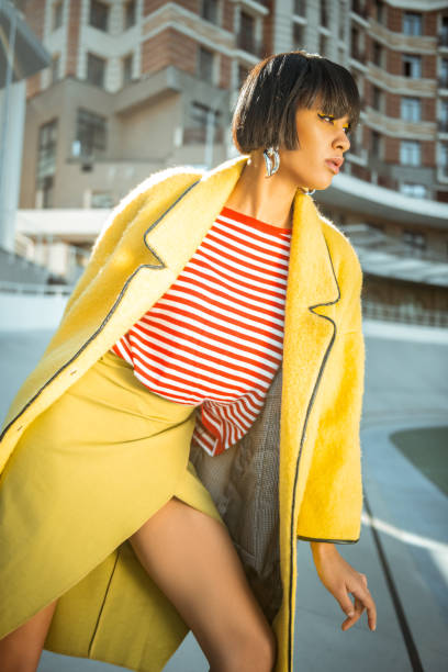 istock Authentic woman with dark skin actively posing 1063011716