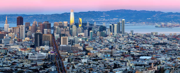istock San Francisco Skyline Aerial Panoramic View before dark 1063015472