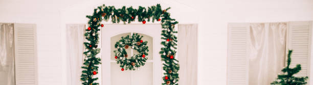istock Banner, long: Christmas tree decor, gifts, toys. 1063017256