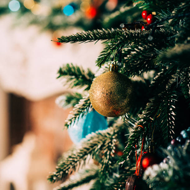 istock Background, square blank: Christmas tree decor, gifts, toys. 1063021432