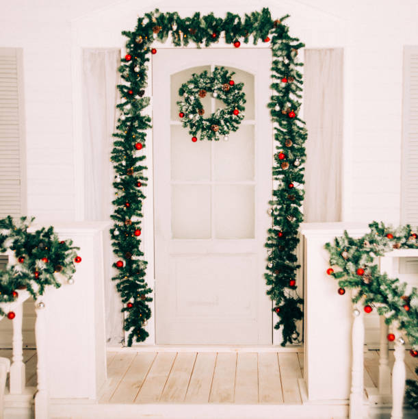 istock Background, square blank: Christmas tree decor, gifts, toys. 1063021478