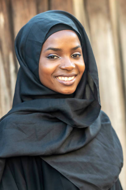 istock Smiling Muslim black young woman 1063024986