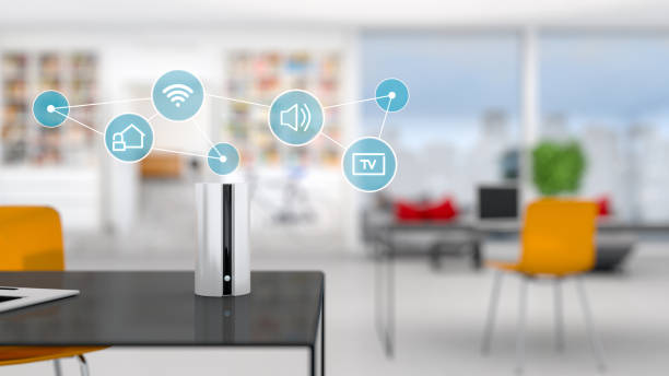 istock Smart speaker in the modern office 1063025060