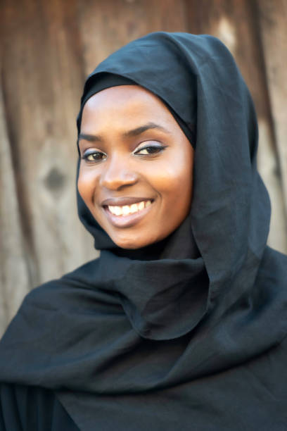 istock Smiling Muslim black young woman 1063025564