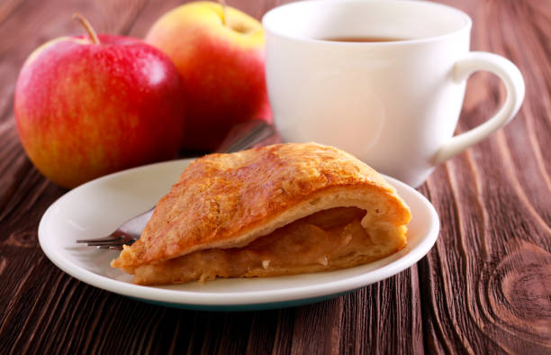 istock Apple and cinnamon filling pie slice 1063031992