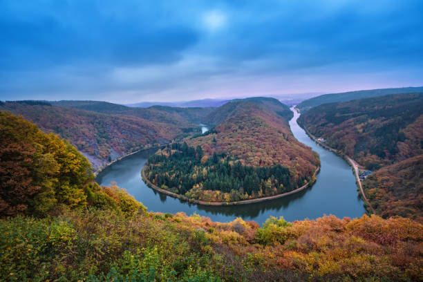 istock Saarschleife, Germany - famous landscape with river bend 1063032216