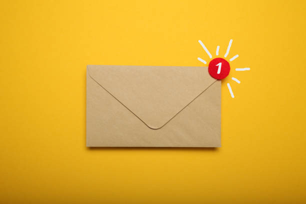 istock Business address communication concept, document correspondence. App 1063032728