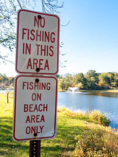 istock no fishing sign 1063033026