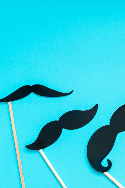istock Paper moustaches for men fathers dad concept 1063037782