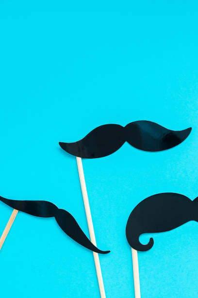 istock Paper moustaches for men fathers dad concept 1063037862