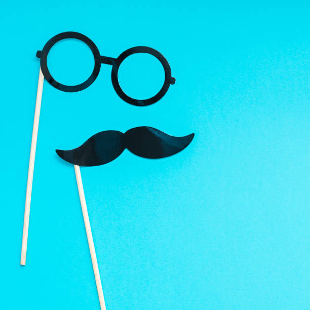istock Paper moustaches for men fathers dad concept 1063037974