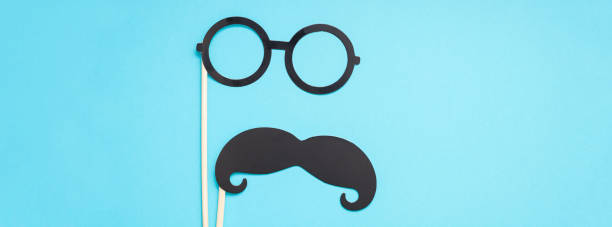 istock Paper moustaches for men fathers dad concept 1063039034