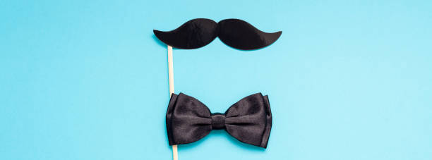 istock Paper moustaches for men fathers dad concept 1063039074