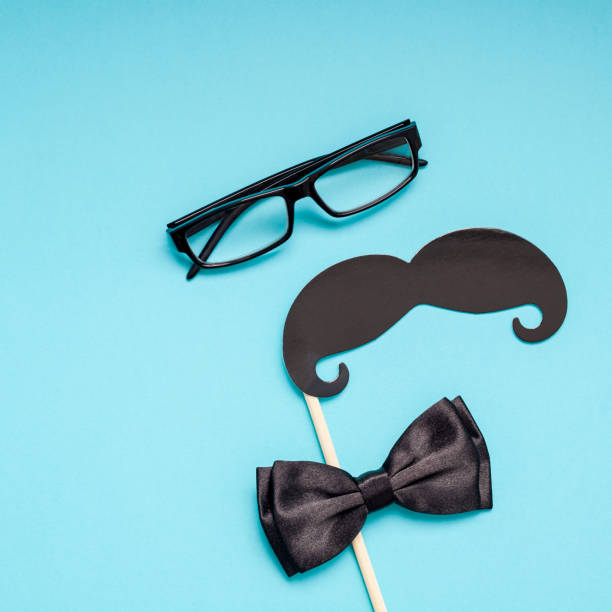 istock Paper moustaches for men fathers dad concept 1063039622