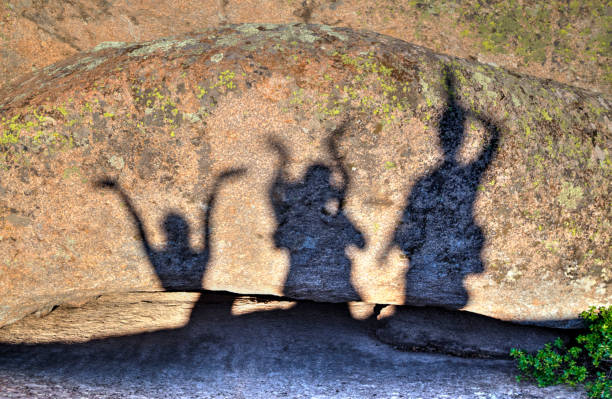 istock Shadows of happy people 1063044090