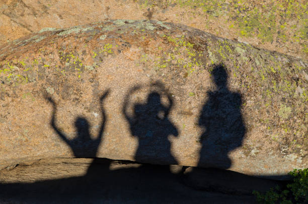 istock Shadows of happy people 1063044212