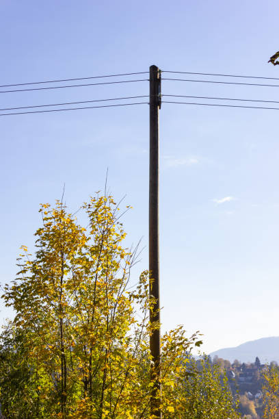 istock power pole and cable at autumn in germany 1063063670
