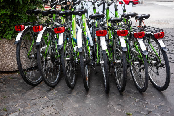 istock Parked City Bicycles 1063067776