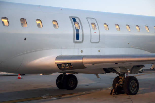 istock Passenger aircraft windows. View from outside. 1063070772