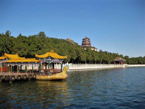 istock Traditional boat in a lake 1063077630