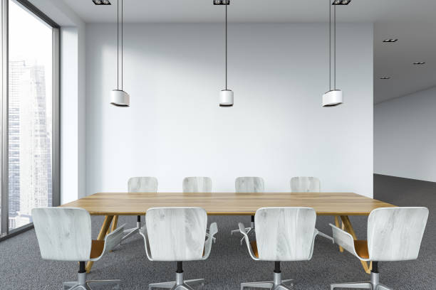 istock White modern office meeting room interior 1063077842