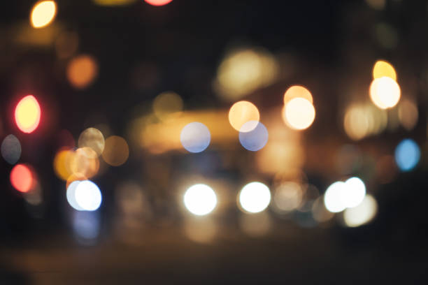 istock Defocused Background with Car Traffic Lights 1063083046