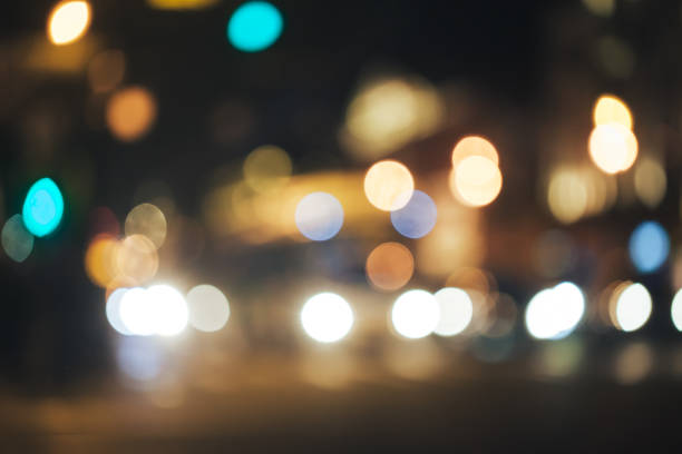 istock Defocused Background with Car Traffic Lights 1063083052