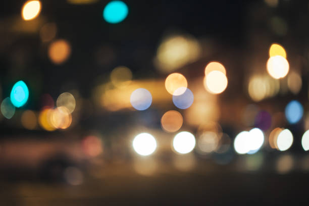 istock Defocused Background with Car Traffic Lights 1063083058