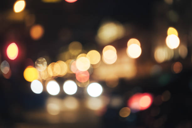 istock Defocused Background with Car Traffic Lights 1063083210