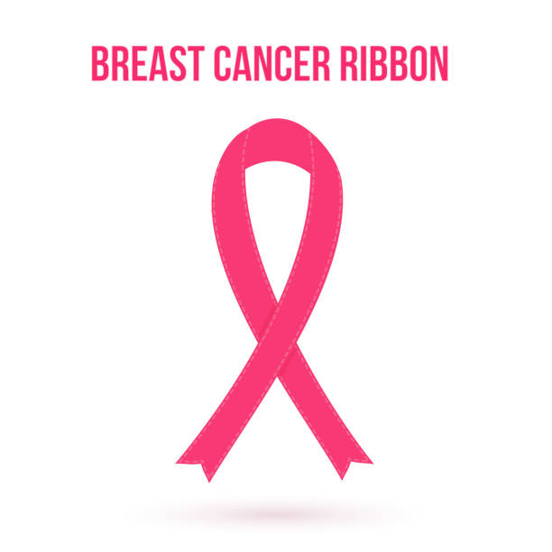 Breast cancer awareness icon. Hot pink ribbon isolated on white background. Symbol of women's health. Healthcare concept. Vector design for banners, websites, apps, social media etc. Breast cancer awareness icon. Hot pink ribbon isolated on white background. Symbol of women's health. Healthcare concept. Vector design template for banners, websites, apps, social media etc. breast cancer symbol for facebook stock illustrations