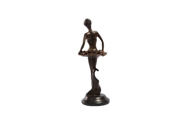 istock Statue of ballet isolated on white background 1063087366