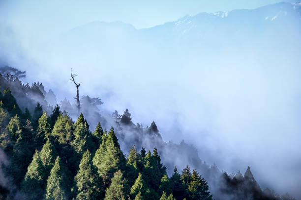istock Nature image of cloud formations among mountains 1063092378