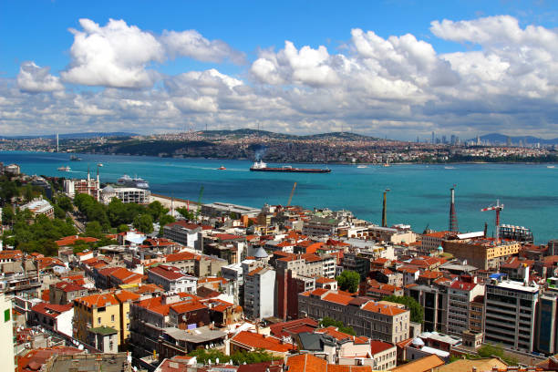 istock Historical Peninsula view from Galata Tower in Istanbul, Turkey. 1063101072