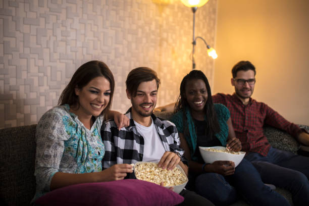 istock Friends have spend time together at home 1063102394