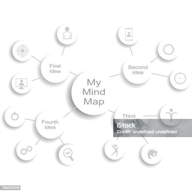 Abstract Mind Map Infographic Stock Illustration - Download Image Now - Abstract, Built Structure, Business