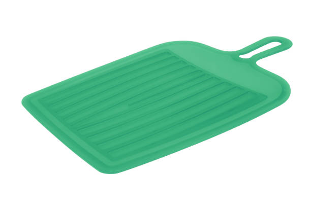 istock Plastic color chopping board isolated on white background 1063125244