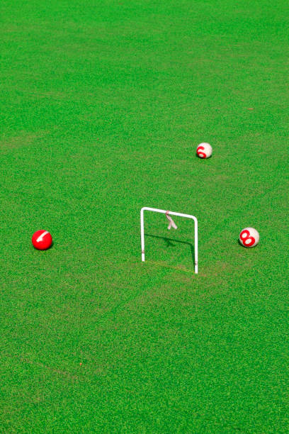 istock Chinese croquet box and Croquet 1063159880