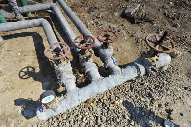 istock The pipe and valve oil fields 1063162618