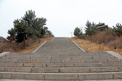 Blue stone steps