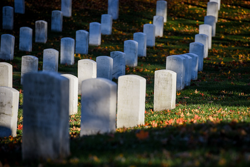Arlington National Cemetery in autumn