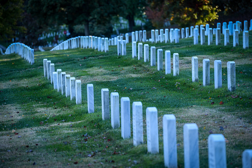 Arlington National Cemetery in autumn