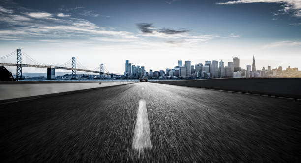 istock tarmac road towards san francisco city 1063173822